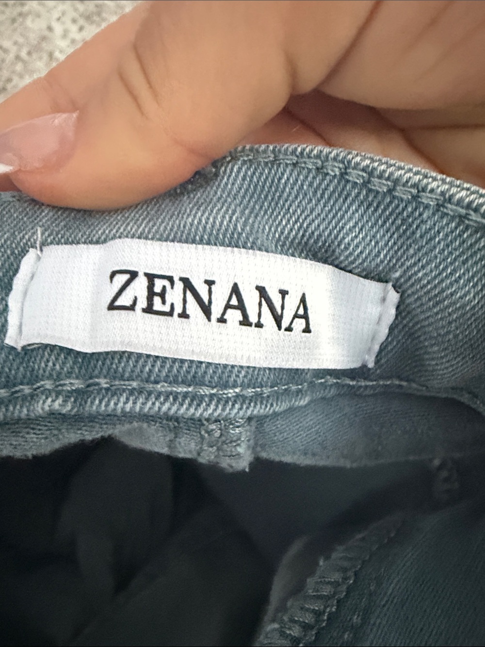 Zenana Outfitters Jeans in Teal - Picture 6 of 7
